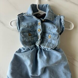 Light Blue Denim Dress 18 month